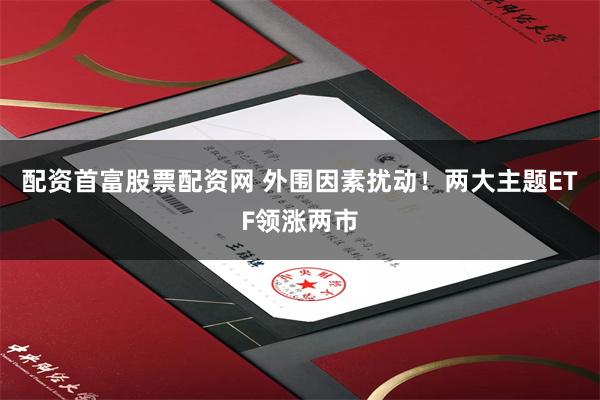配资首富股票配资网 外围因素扰动！两大主题ETF领涨两市