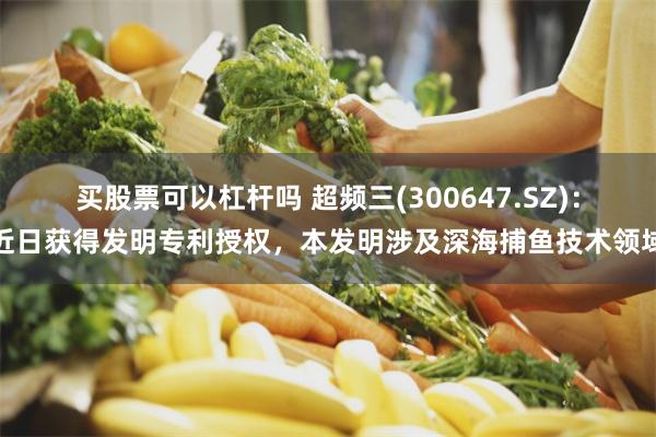 买股票可以杠杆吗 超频三(300647.SZ)：近日获得发明专利授权，本发明涉及深海捕鱼技术领域